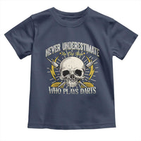 Never Underestimate An Old Who Plays Darts Toddler T Shirt Funny Darts Fan - Wonder Print Shop