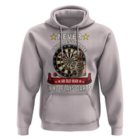 Never Underestimate An Old Man Plays Darts Hoodie Gothic Darts Player - Wonder Print Shop