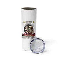 Never Underestimate An Old Man Plays Darts Skinny Tumbler Gothic Darts Player - Wonder Print Shop