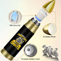 Never Underestimate An Old Man Plays Darts Bullet Tumbler Funny Dartist Grim Reaper Gift - Wonder Print Shop