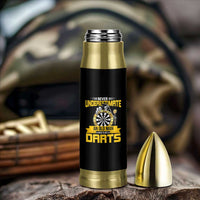 Never Underestimate An Old Man Plays Darts Bullet Tumbler Funny Dartist Grim Reaper Gift - Wonder Print Shop