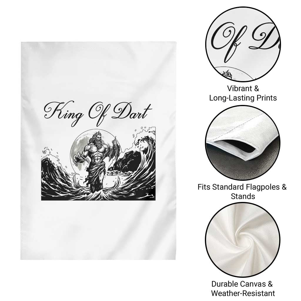 Greek Mythology Poseidon Dartist Garden Flag King Of Dart Thrower - Wonder Print Shop