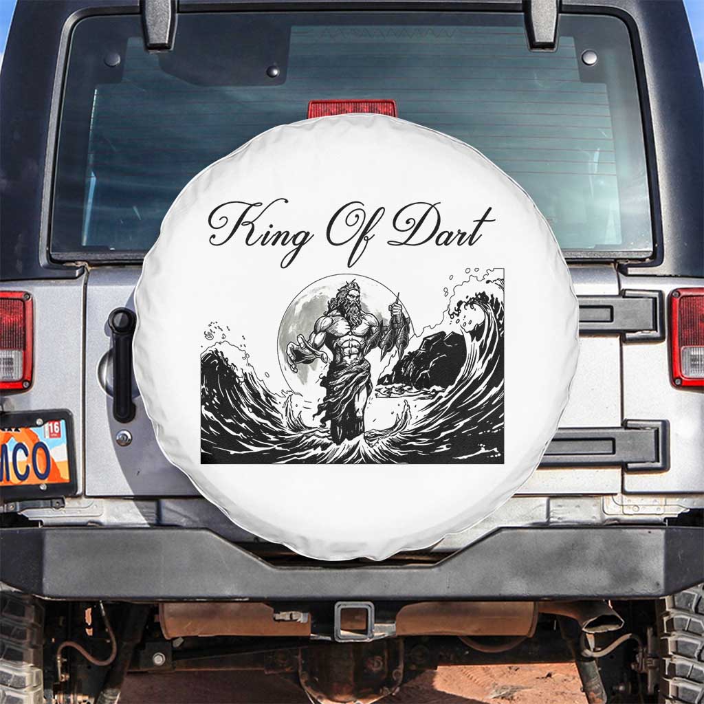 Greek Mythology Poseidon Dartist Spare Tire Cover King Of Dart Thrower - Wonder Print Shop