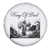 Greek Mythology Poseidon Dartist Spare Tire Cover King Of Dart Thrower - Wonder Print Shop