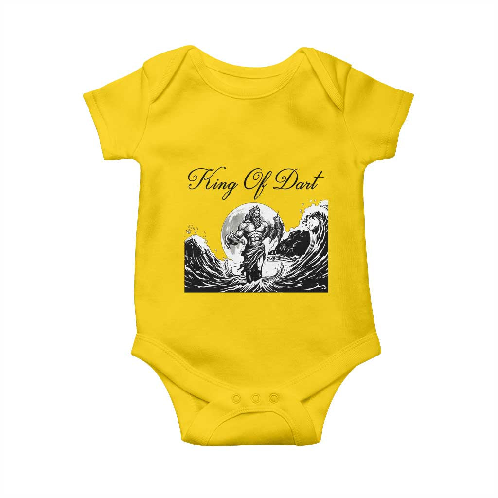 Greek Mythology Poseidon Dartist Baby Onesie King Of Dart Thrower - Wonder Print Shop