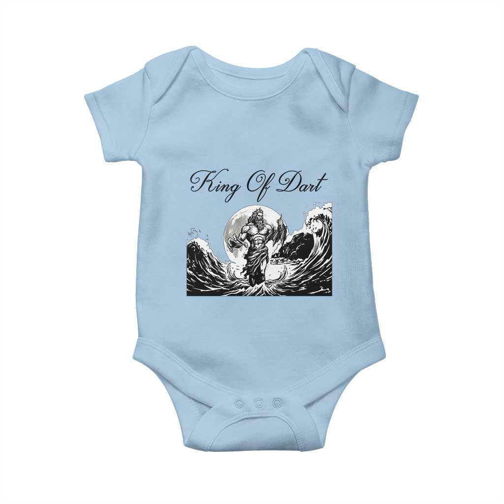 Greek Mythology Poseidon Dartist Baby Onesie King Of Dart Thrower - Wonder Print Shop