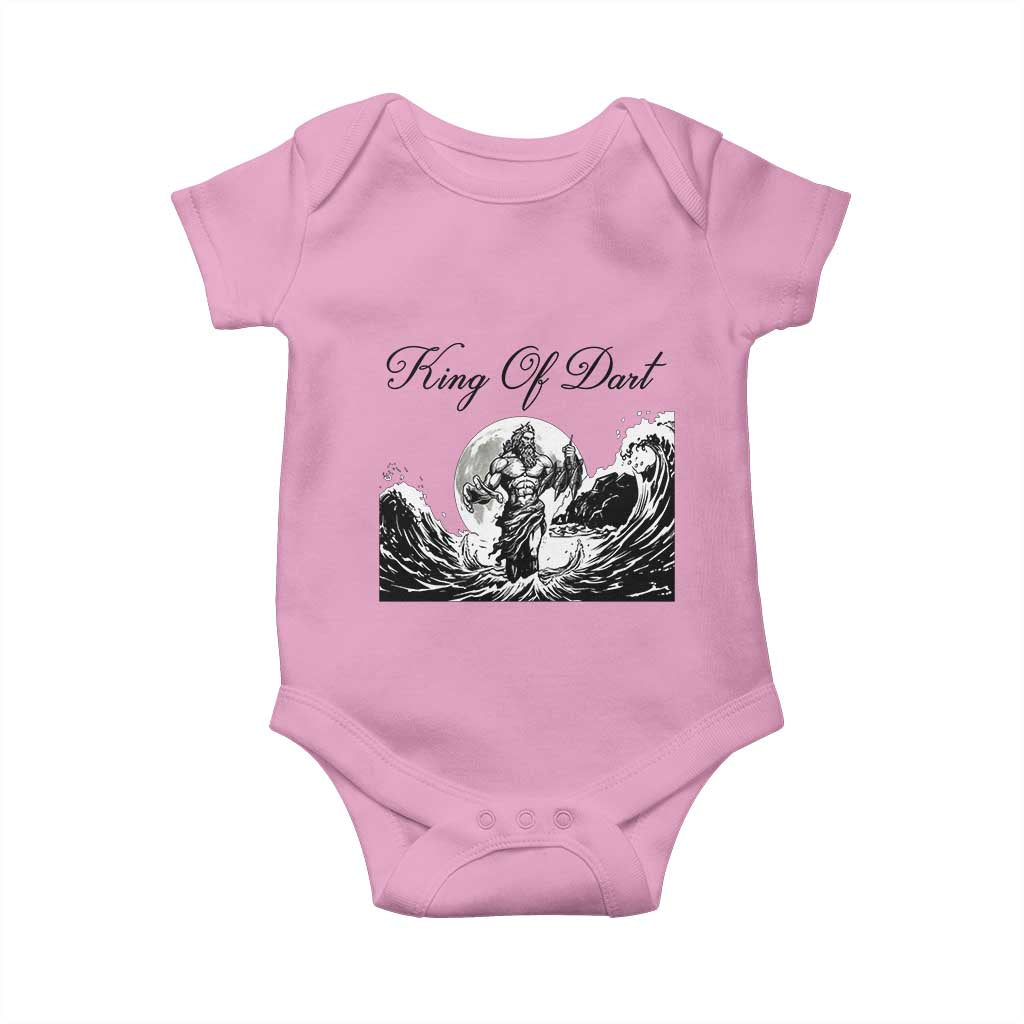 Greek Mythology Poseidon Dartist Baby Onesie King Of Dart Thrower - Wonder Print Shop