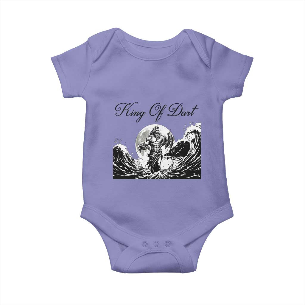 Greek Mythology Poseidon Dartist Baby Onesie King Of Dart Thrower - Wonder Print Shop