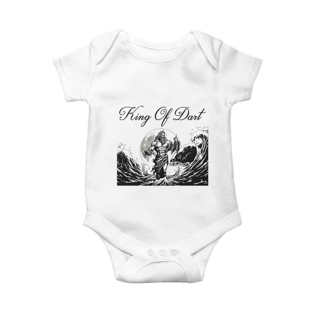 Greek Mythology Poseidon Dartist Baby Onesie King Of Dart Thrower - Wonder Print Shop