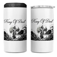 Greek Mythology Poseidon Dartist 4 in 1 Can Cooler Tumbler King Of Dart Thrower - Wonder Print Shop