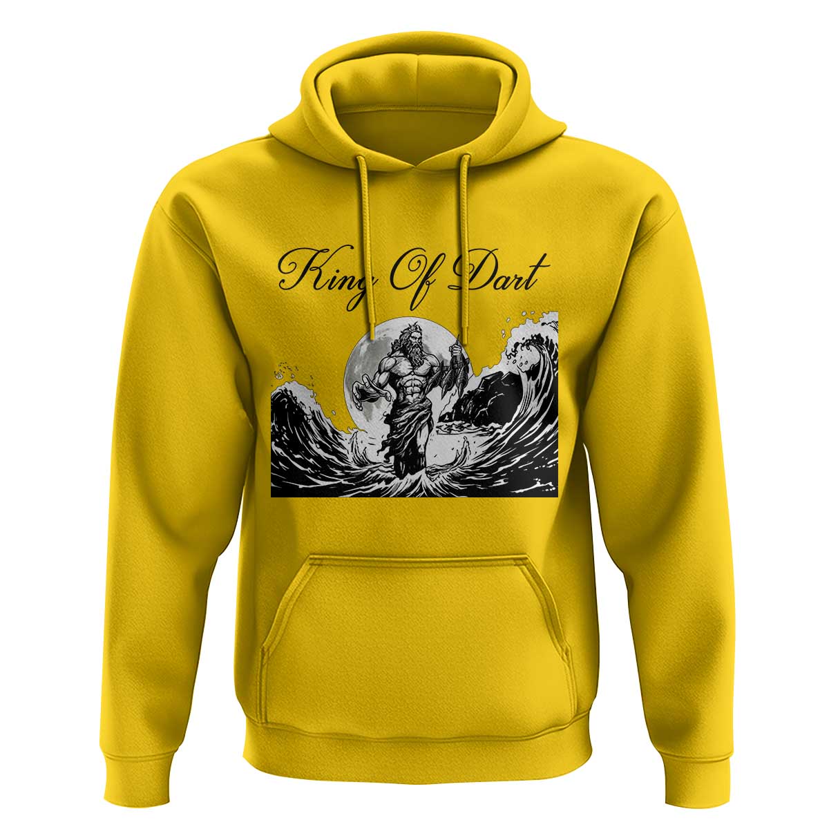 Greek Mythology Poseidon Dartist Hoodie King Of Dart Thrower - Wonder Print Shop
