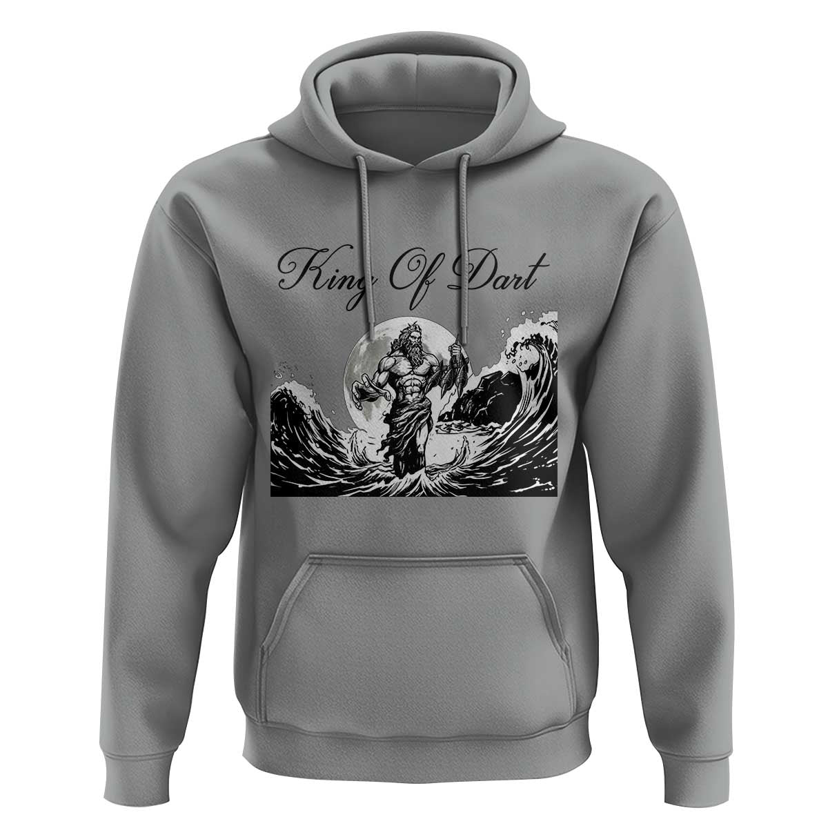Greek Mythology Poseidon Dartist Hoodie King Of Dart Thrower - Wonder Print Shop