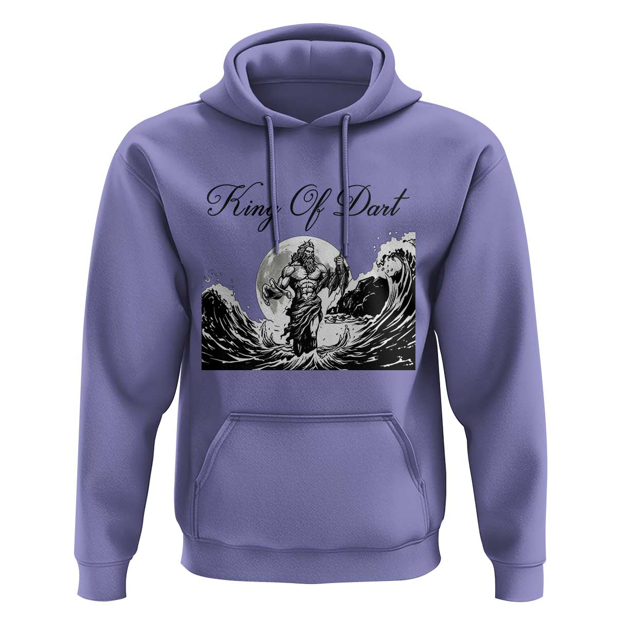 Greek Mythology Poseidon Dartist Hoodie King Of Dart Thrower - Wonder Print Shop
