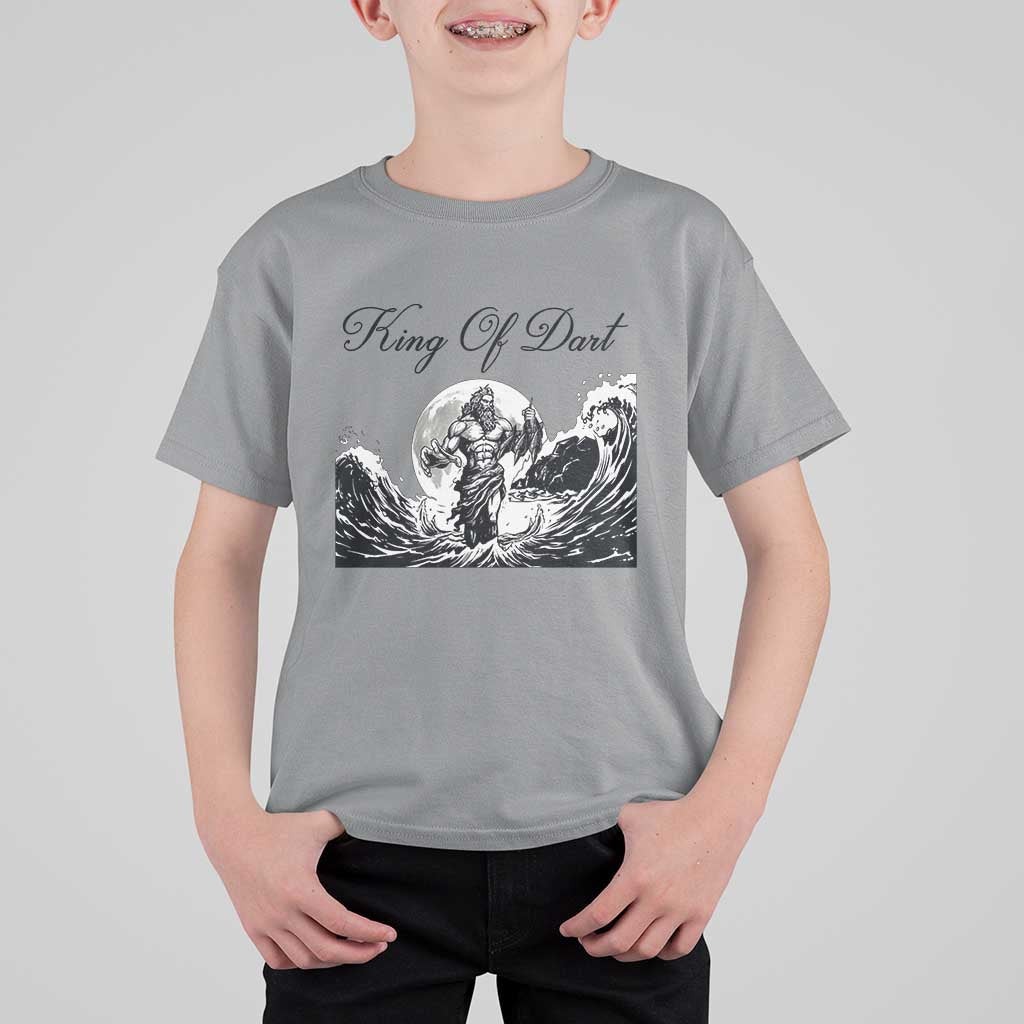 Greek Mythology Poseidon Dartist T Shirt For Kid King Of Dart Thrower - Wonder Print Shop