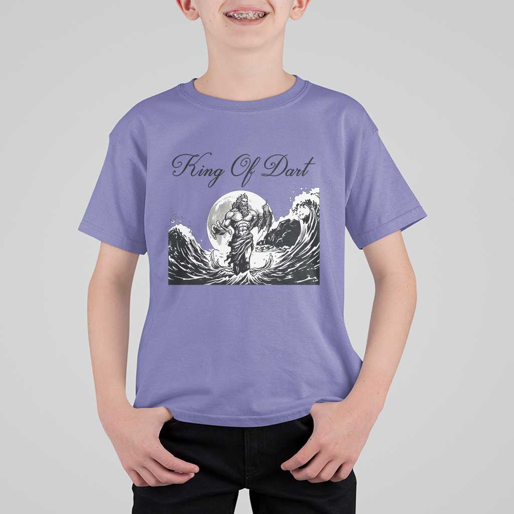 Greek Mythology Poseidon Dartist T Shirt For Kid King Of Dart Thrower - Wonder Print Shop