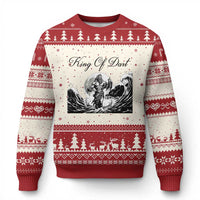 Greek Mythology Poseidon Dartist Ugly Christmas Sweater King Of Dart Thrower - Wonder Print Shop