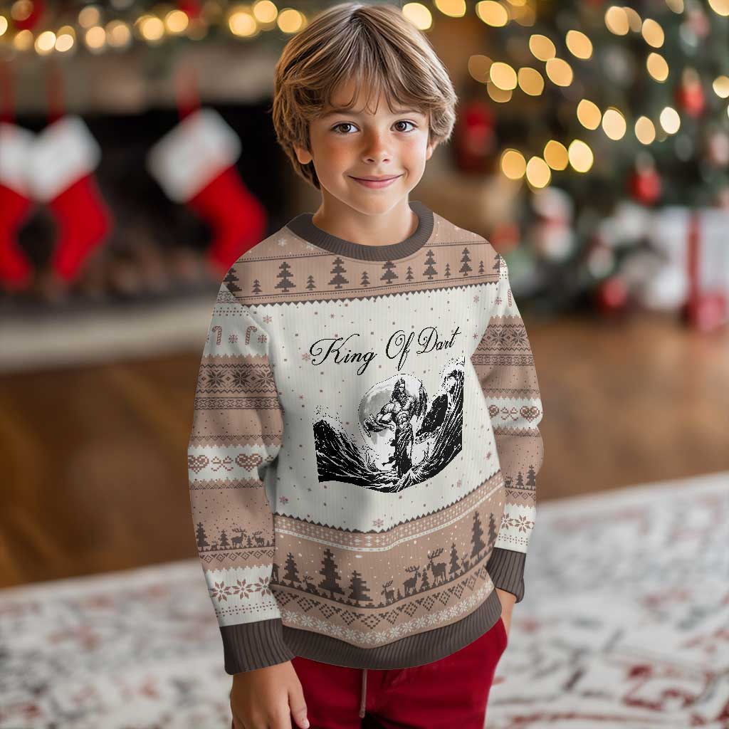 Greek Mythology Poseidon Dartist Ugly Christmas Sweater King Of Dart Thrower - Wonder Print Shop