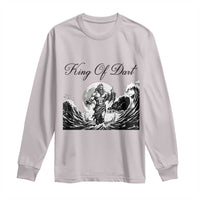 Greek Mythology Poseidon Dartist Long Sleeve Shirt King Of Dart Thrower - Wonder Print Shop