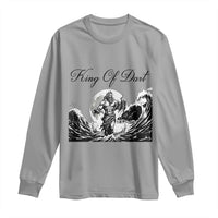 Greek Mythology Poseidon Dartist Long Sleeve Shirt King Of Dart Thrower - Wonder Print Shop
