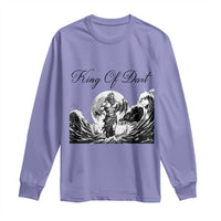 Greek Mythology Poseidon Dartist Long Sleeve Shirt King Of Dart Thrower - Wonder Print Shop
