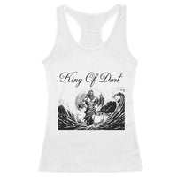 Greek Mythology Poseidon Dartist Racerback Tank Top King Of Dart Thrower - Wonder Print Shop