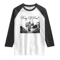 Greek Mythology Poseidon Dartist Raglan Shirt King Of Dart Thrower - Wonder Print Shop