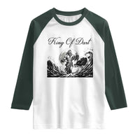 Greek Mythology Poseidon Dartist Raglan Shirt King Of Dart Thrower - Wonder Print Shop