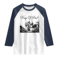 Greek Mythology Poseidon Dartist Raglan Shirt King Of Dart Thrower - Wonder Print Shop