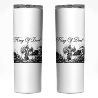 Greek Mythology Poseidon Dartist Skinny Tumbler King Of Dart Thrower - Wonder Print Shop