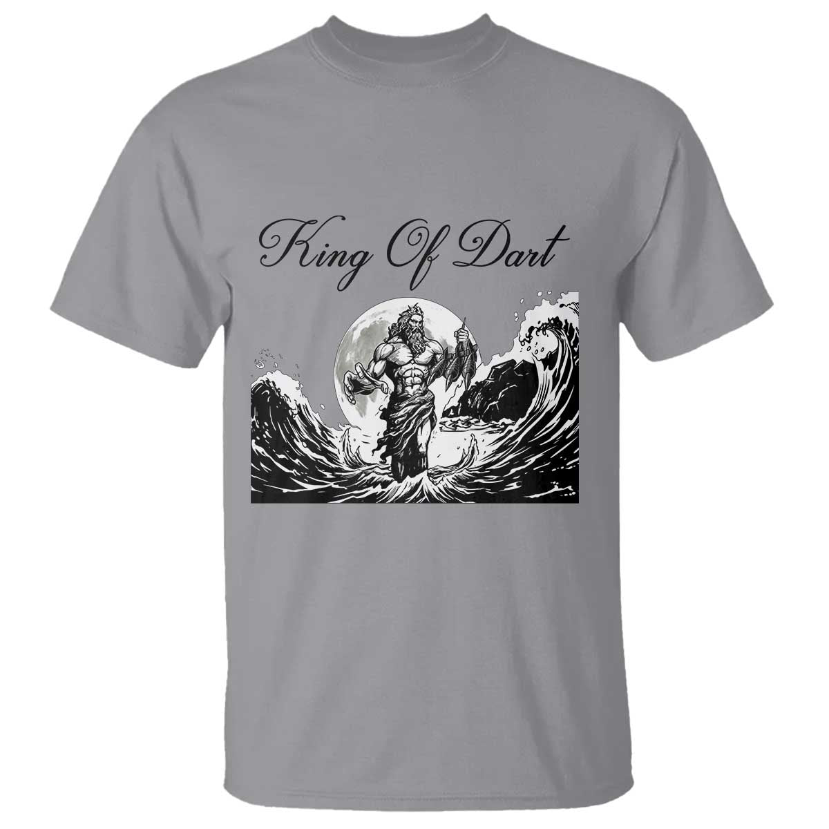 Greek Mythology Poseidon Dartist T Shirt King Of Dart Thrower - Wonder Print Shop