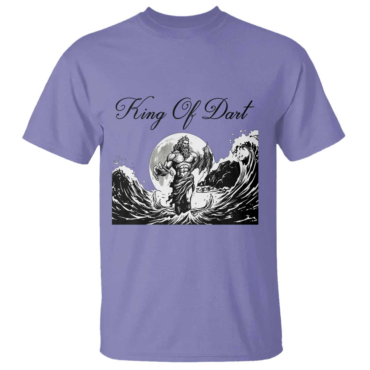 Greek Mythology Poseidon Dartist T Shirt King Of Dart Thrower - Wonder Print Shop