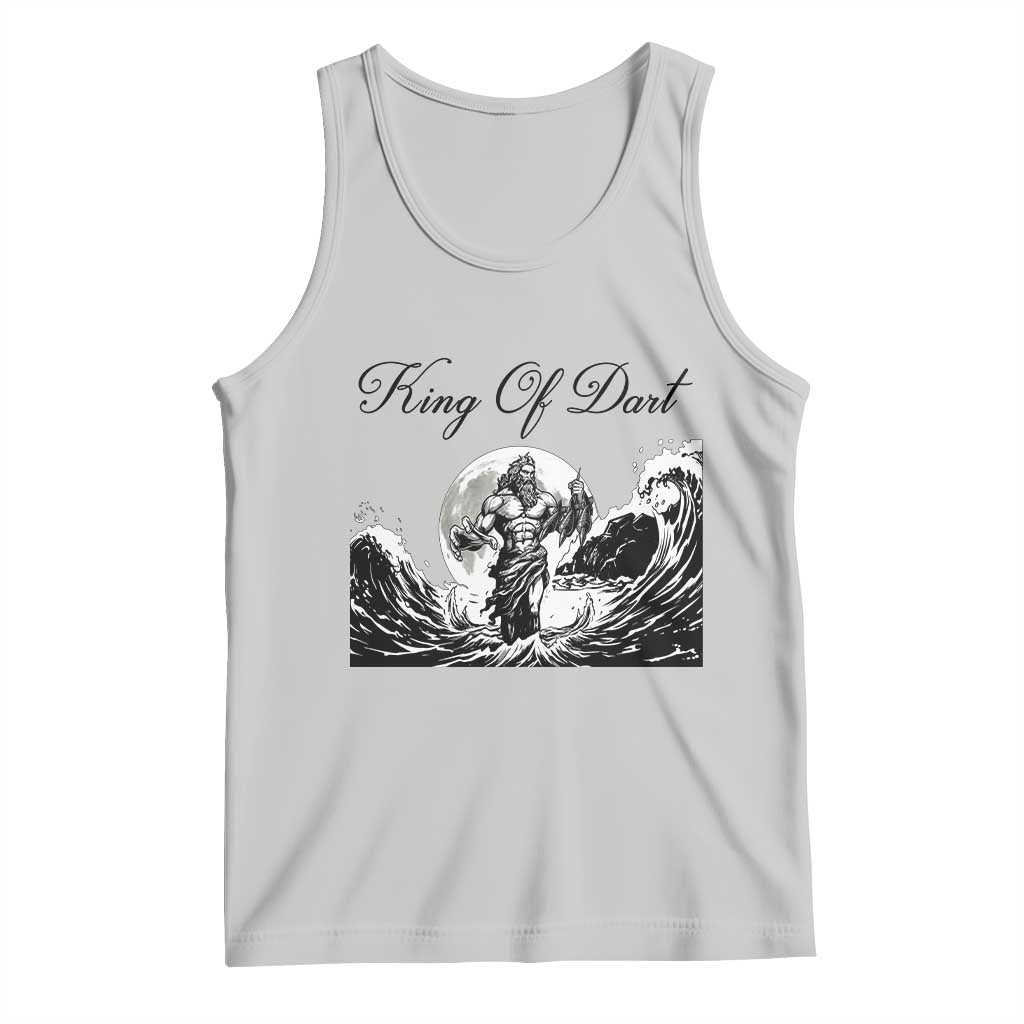 Greek Mythology Poseidon Dartist Tank Top King Of Dart Thrower - Wonder Print Shop