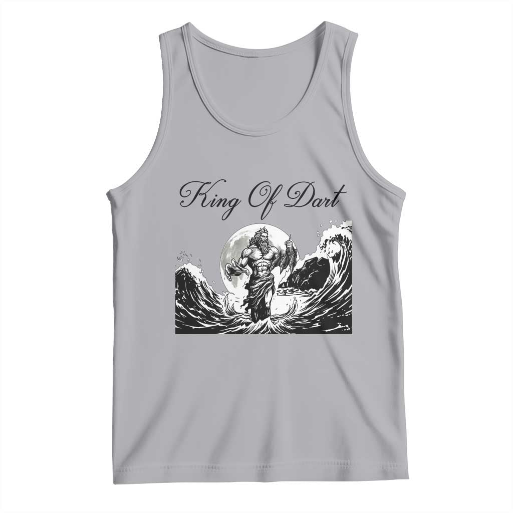 Greek Mythology Poseidon Dartist Tank Top King Of Dart Thrower - Wonder Print Shop