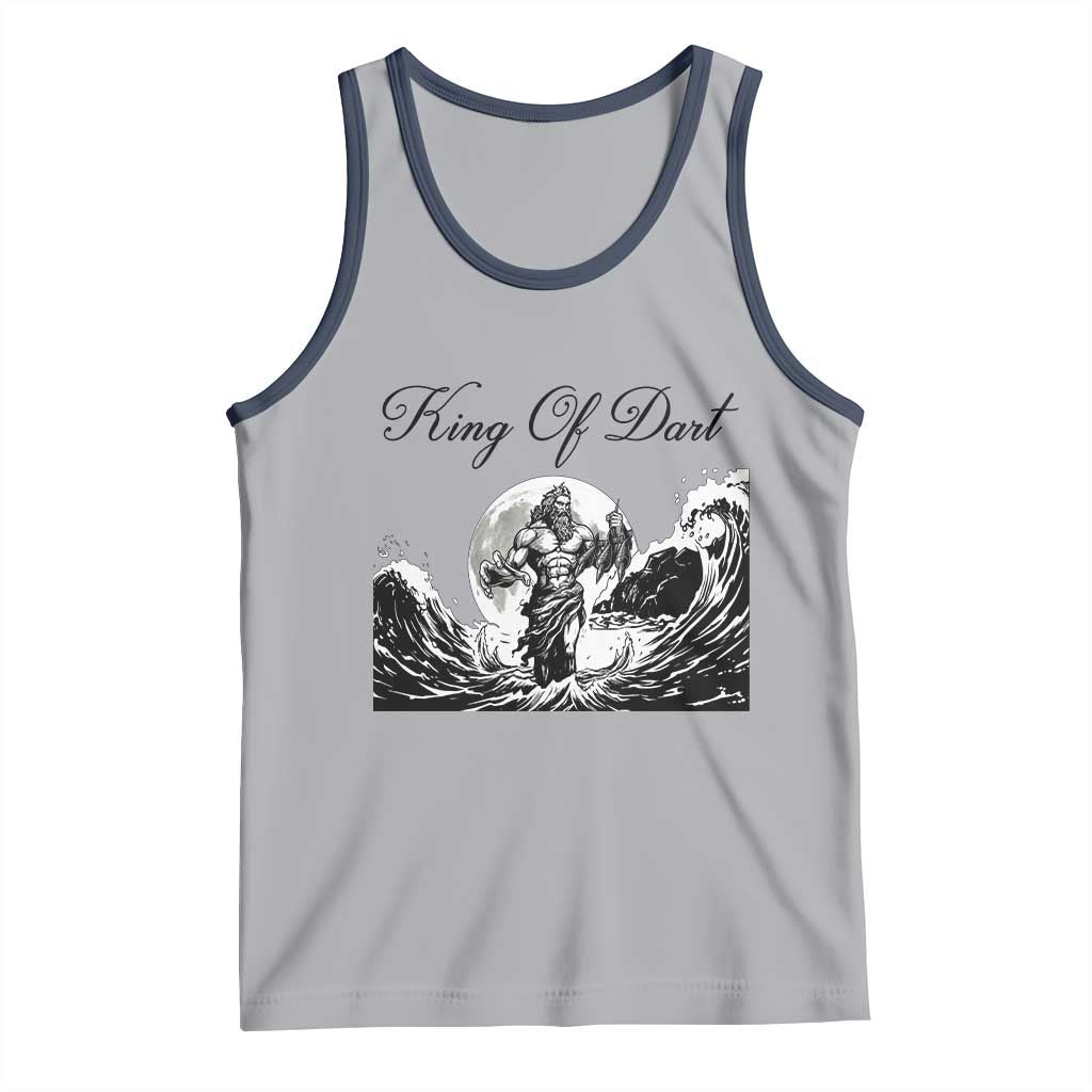 Greek Mythology Poseidon Dartist Tank Top King Of Dart Thrower - Wonder Print Shop