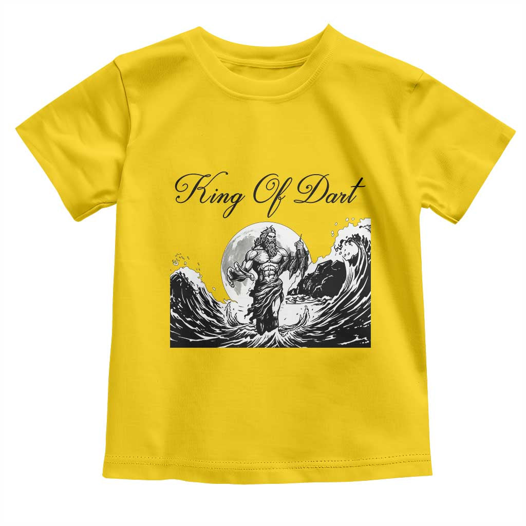 Greek Mythology Poseidon Dartist Toddler T Shirt King Of Dart Thrower - Wonder Print Shop