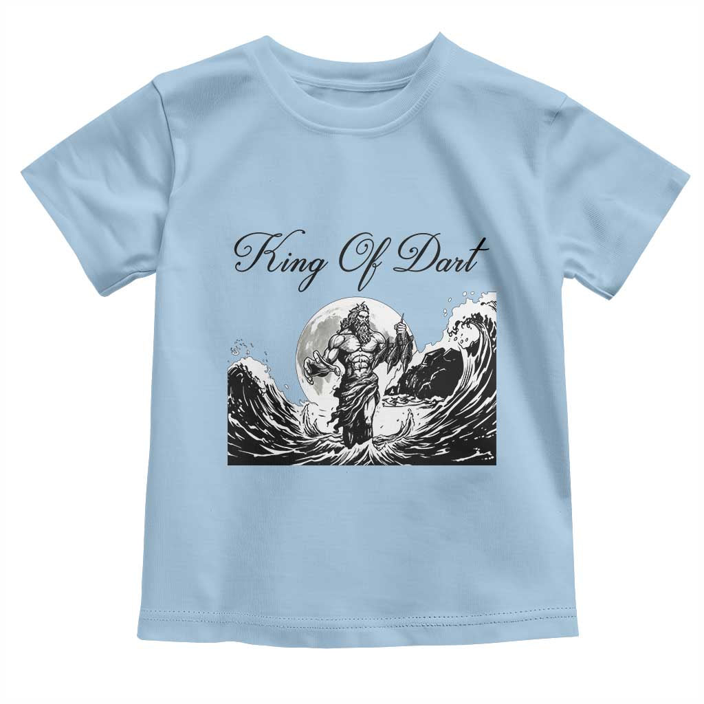 Greek Mythology Poseidon Dartist Toddler T Shirt King Of Dart Thrower - Wonder Print Shop