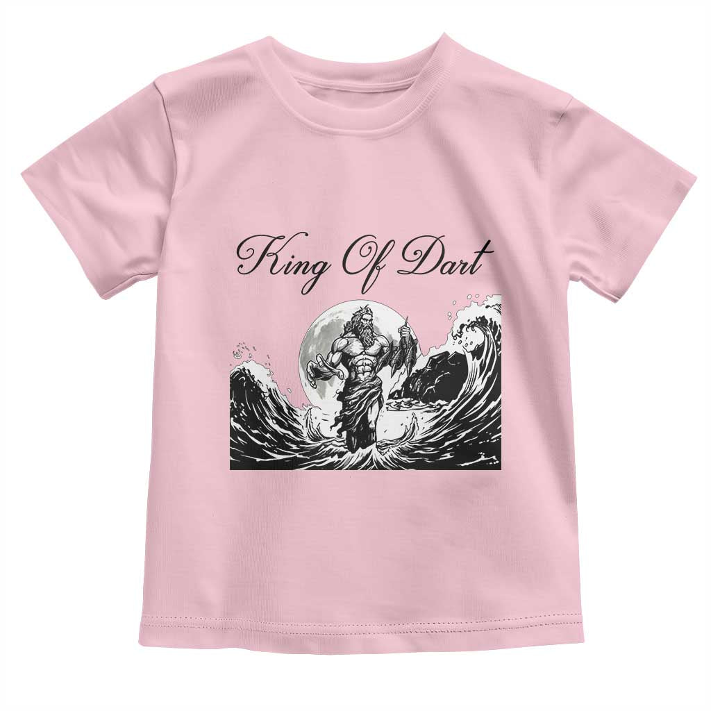 Greek Mythology Poseidon Dartist Toddler T Shirt King Of Dart Thrower - Wonder Print Shop