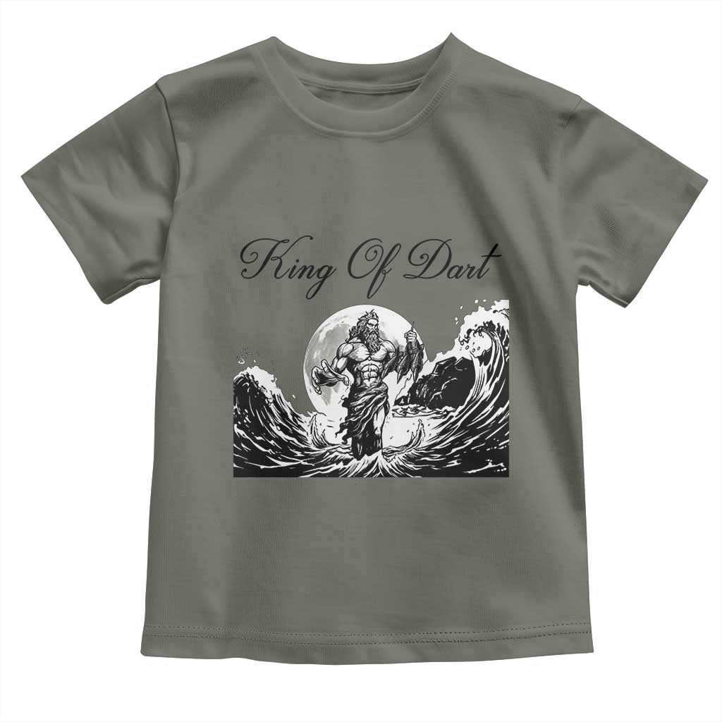 Greek Mythology Poseidon Dartist Toddler T Shirt King Of Dart Thrower - Wonder Print Shop
