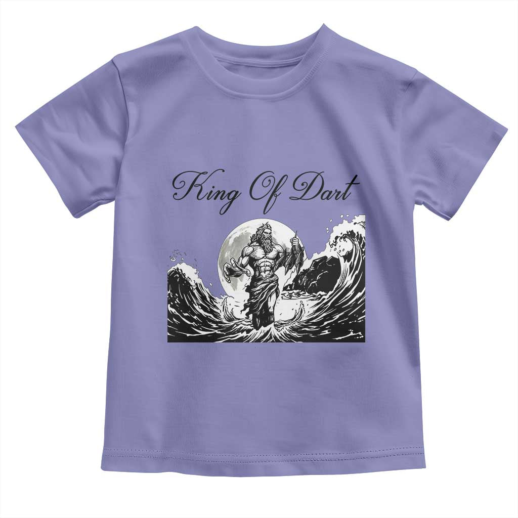 Greek Mythology Poseidon Dartist Toddler T Shirt King Of Dart Thrower - Wonder Print Shop