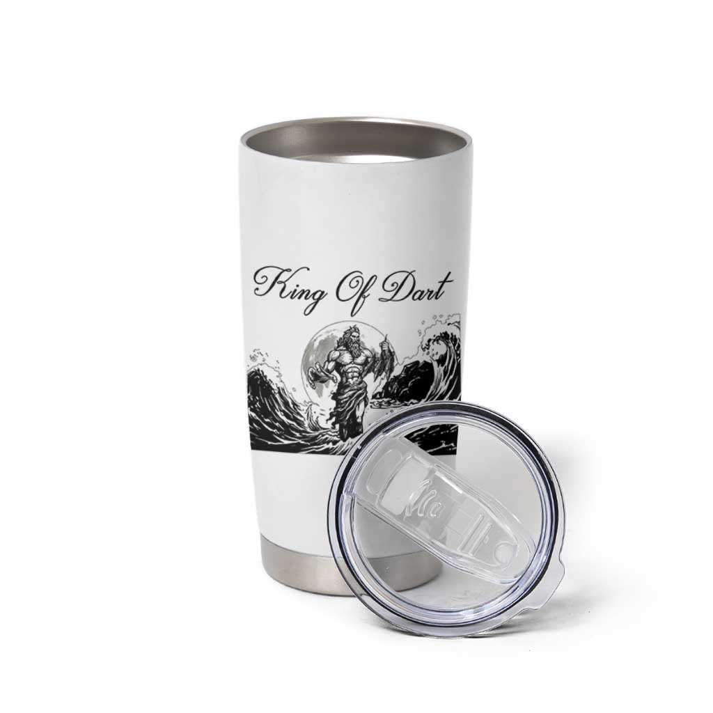 Greek Mythology Poseidon Dartist Tumbler Cup King Of Dart Thrower - Wonder Print Shop