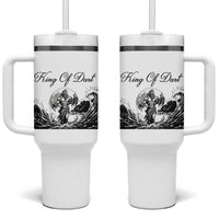 Greek Mythology Poseidon Dartist Tumbler With Handle King Of Dart Thrower - Wonder Print Shop