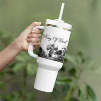 Greek Mythology Poseidon Dartist Tumbler With Handle King Of Dart Thrower - Wonder Print Shop
