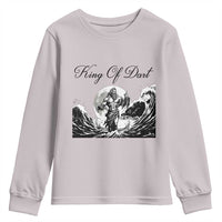 Greek Mythology Poseidon Dartist Youth Sweatshirt King Of Dart Thrower - Wonder Print Shop