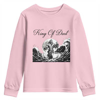 Greek Mythology Poseidon Dartist Youth Sweatshirt King Of Dart Thrower - Wonder Print Shop