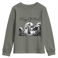Greek Mythology Poseidon Dartist Youth Sweatshirt King Of Dart Thrower - Wonder Print Shop