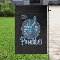 Ancient Greek Mythology Poseidon Dartist Garden Flag God Of The Dart Sea Trident - Wonder Print Shop