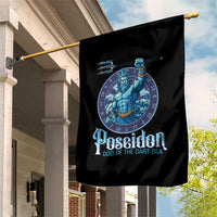 Ancient Greek Mythology Poseidon Dartist Garden Flag God Of The Dart Sea Trident - Wonder Print Shop