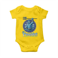 Ancient Greek Mythology Poseidon Dartist Baby Onesie God Of The Dart Sea Trident - Wonder Print Shop