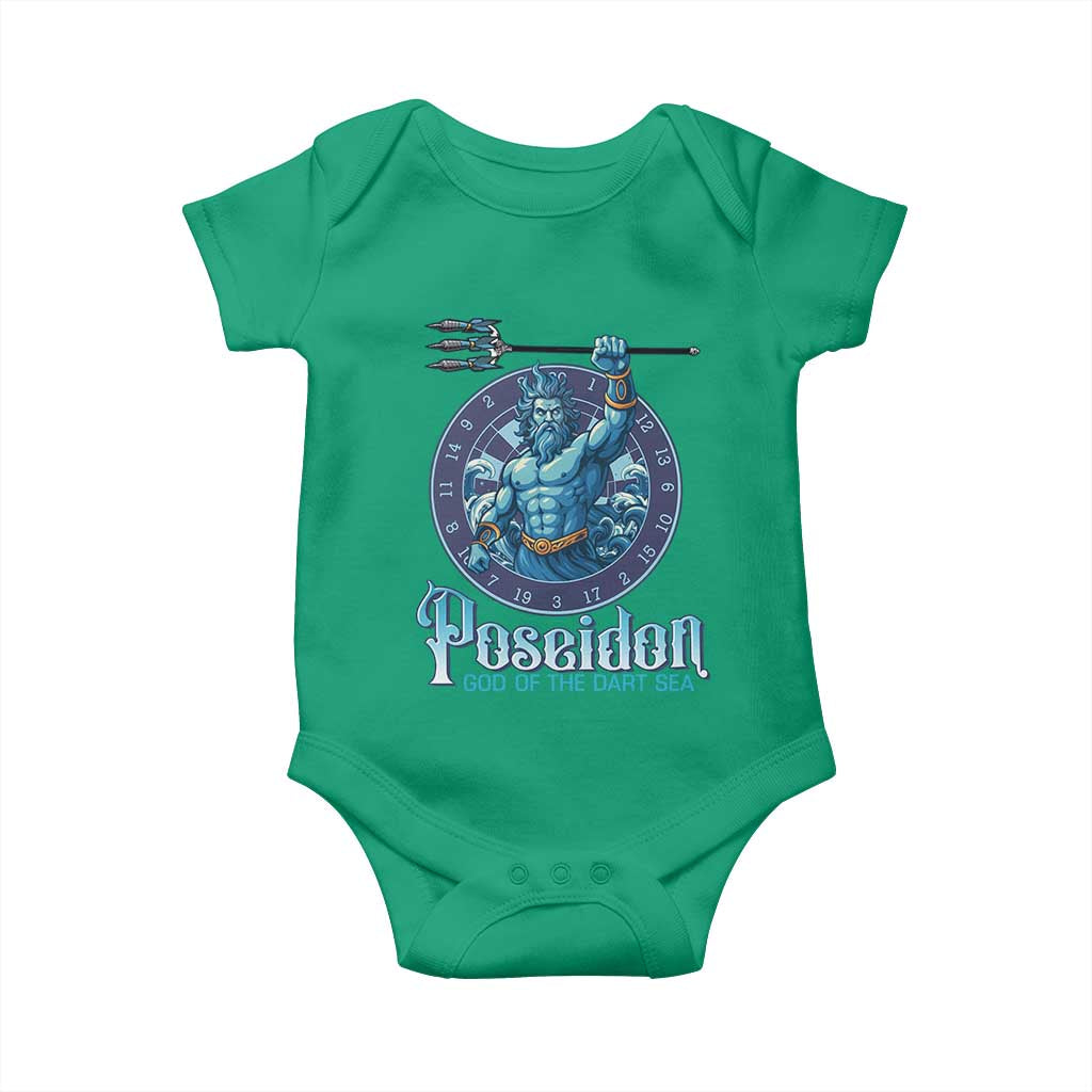 Ancient Greek Mythology Poseidon Dartist Baby Onesie God Of The Dart Sea Trident - Wonder Print Shop