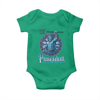 Ancient Greek Mythology Poseidon Dartist Baby Onesie God Of The Dart Sea Trident - Wonder Print Shop
